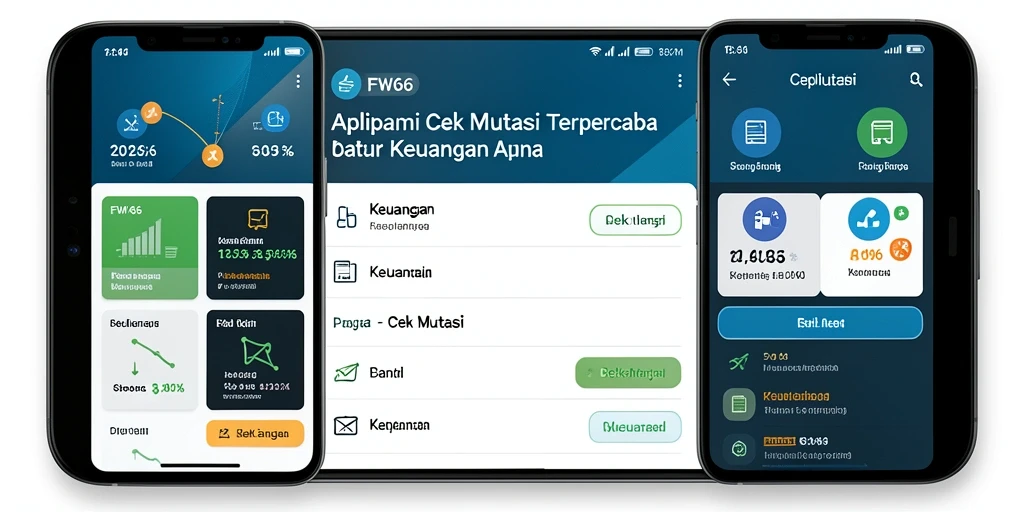 Tampilan antarmuka aplikasi Cek Mutasi FW66 yang sederhana dan informatif.