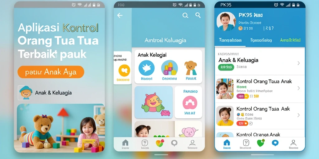 Antarmuka PK95 yang ramah pengguna dan intuitif untuk kontrol orang tua.