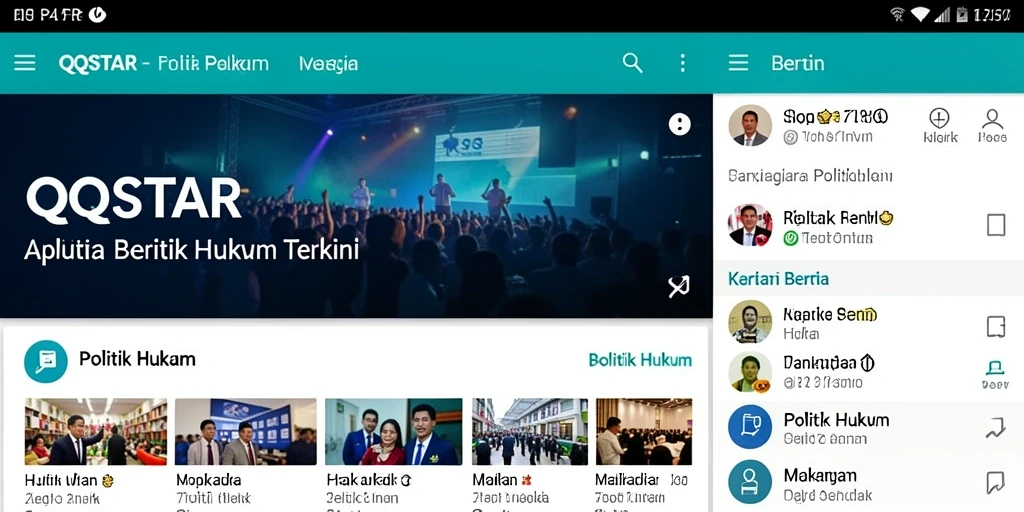 Antarmuka pengguna yang intuitif dan informatif dari QQSTAR.