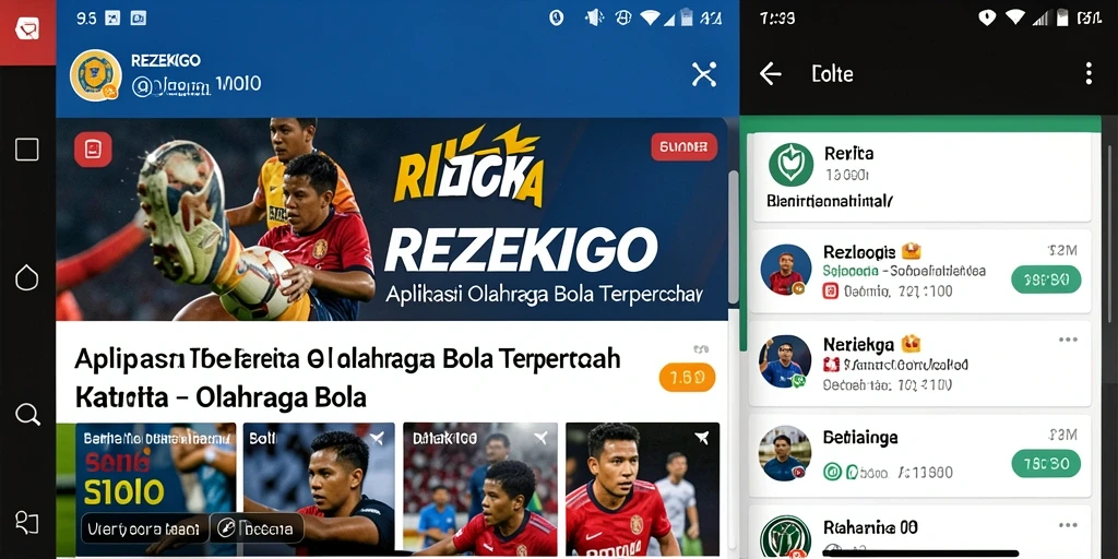 Tampilan antarmuka aplikasi REZEKIGO yang menarik dan informatif.