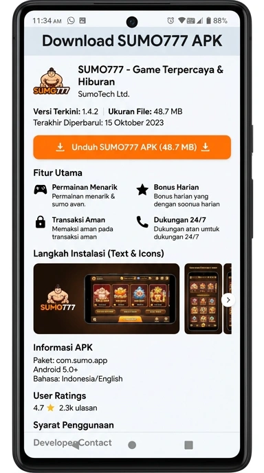 Panduan Unduh dan Instal APK sumo777 untuk Pengguna Android